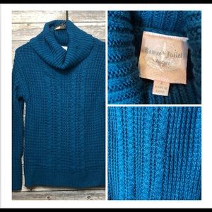 Romeo and Juliet | Cowel Neck Cable Knit Sweater
